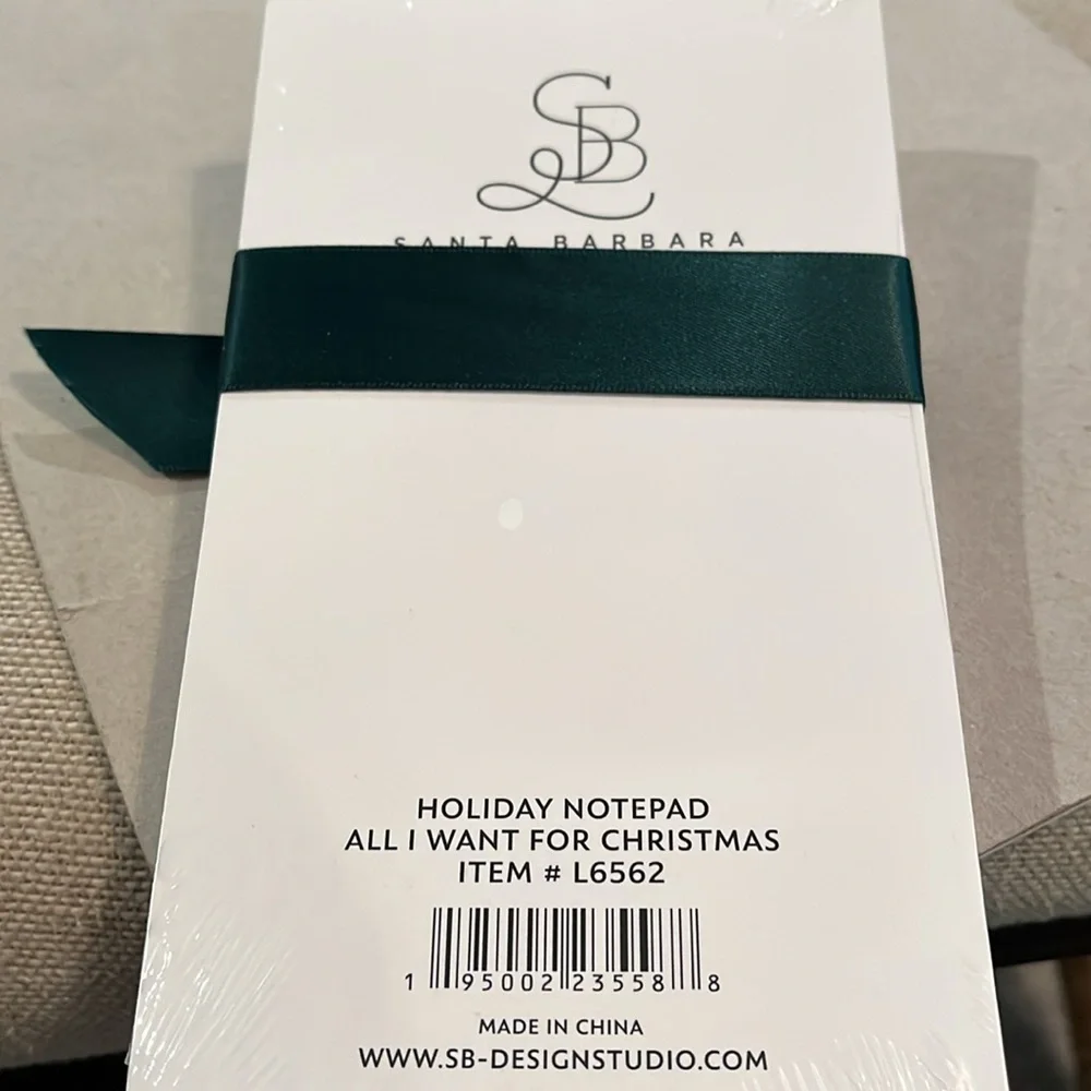 All I Want For Christmas Notepad/NWT